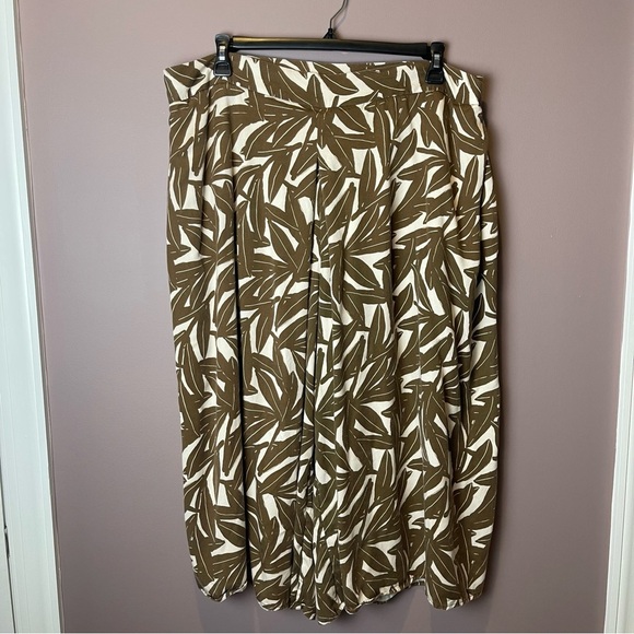 WHIT TWO Linen Cropped Wide-Leg Pants 16W - Picture 4 of 13